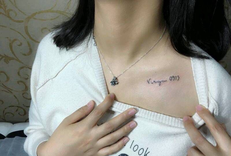 上剧场青年美女演员纹身图片