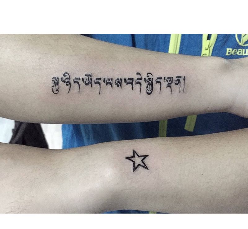 梵文tattoo纹身图片