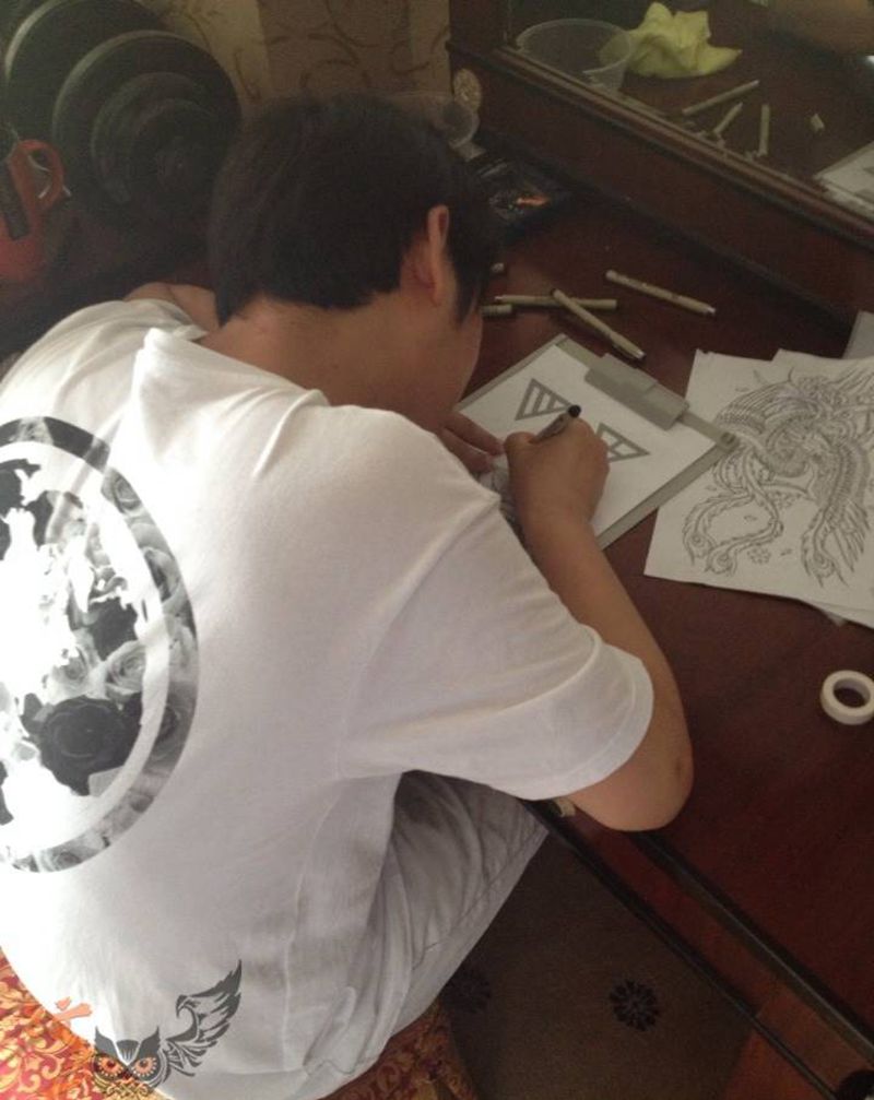 原画师—未来的纹身大伽，新学员纹身图片
