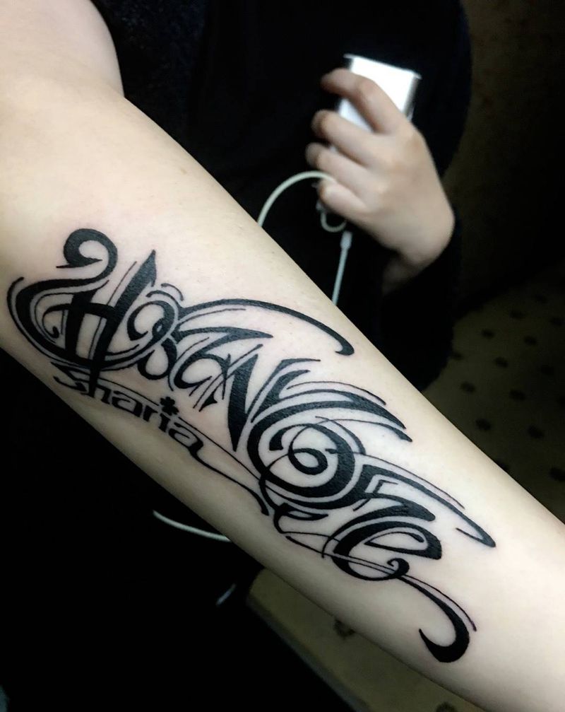 美女设计师的个性纹身！[愉快]纹身图片