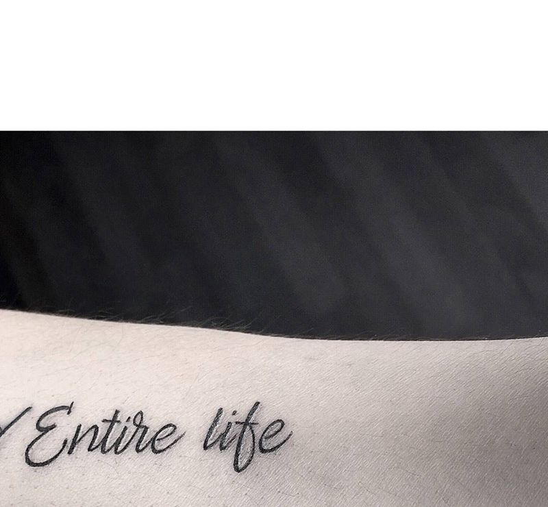 小字纹身图片_成品手臂清新字符纹身图案