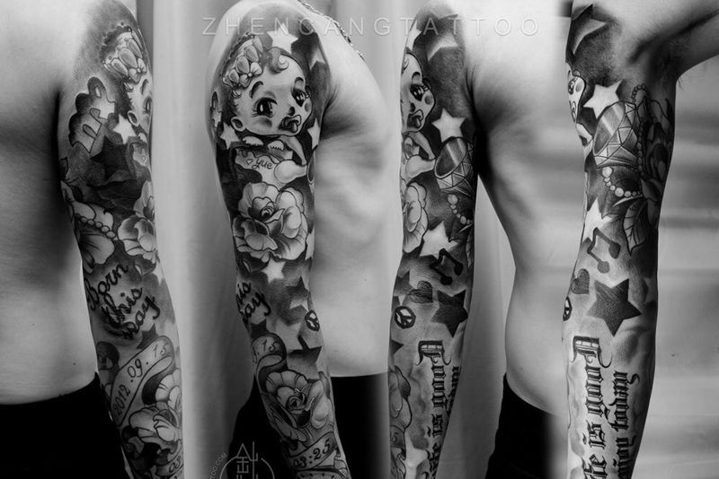 针藏刺青纹身作品纹身图片