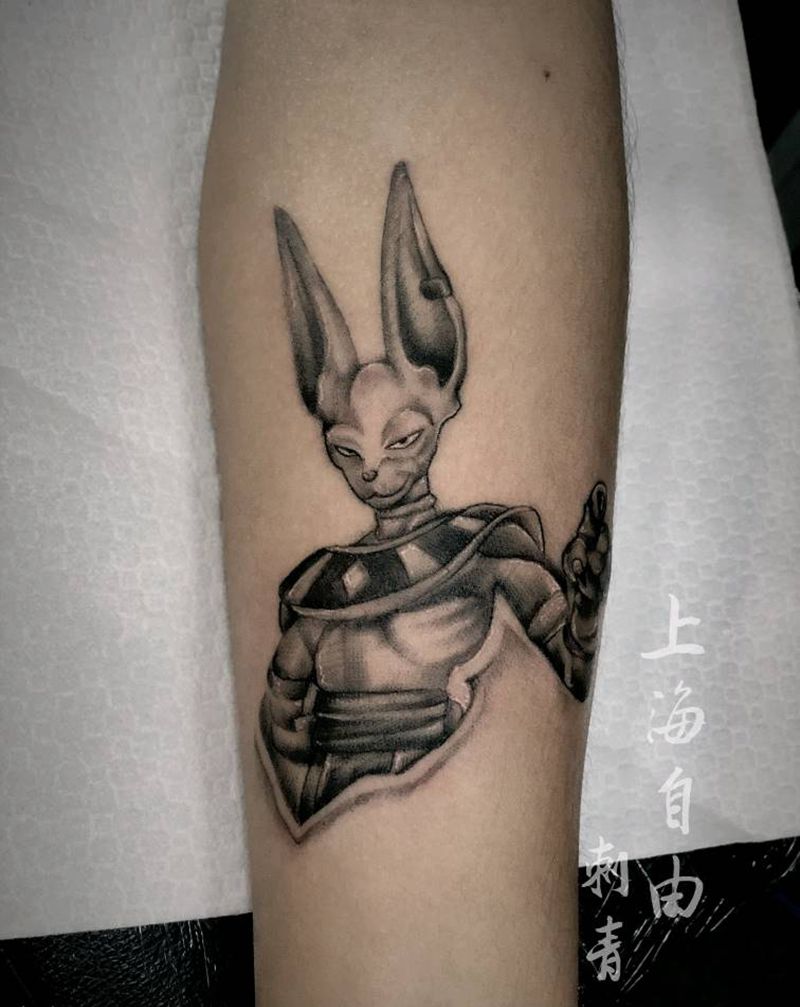 比鲁斯纹身图片_手臂欧美写实比鲁斯纹身图案