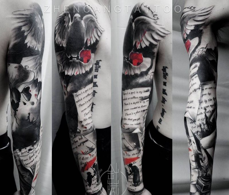 针藏刺青纹身作品纹身图片