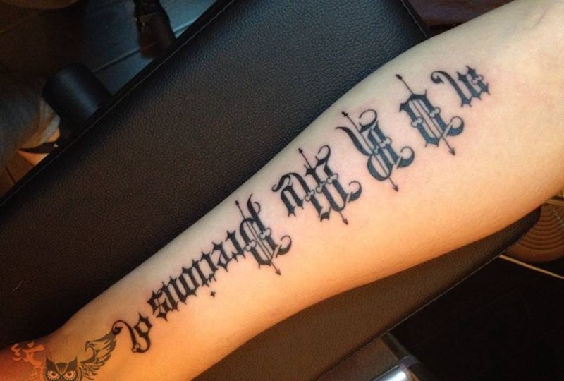 大设计师自己的设计纹身图片