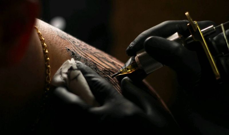 天王纹身图片_背部传统鬼神汉刺青纹身图案