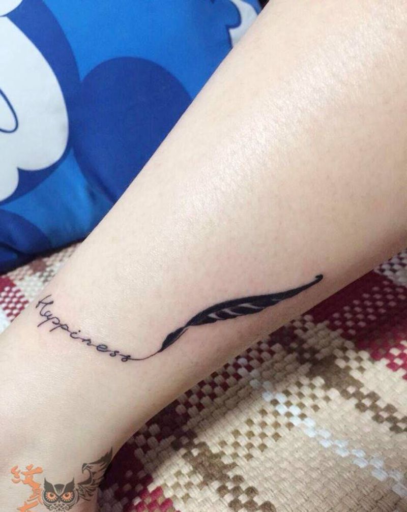 要幸福纹身图片