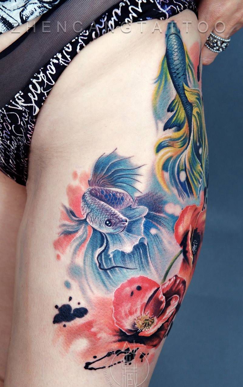 针藏刺青纹身作品纹身图片