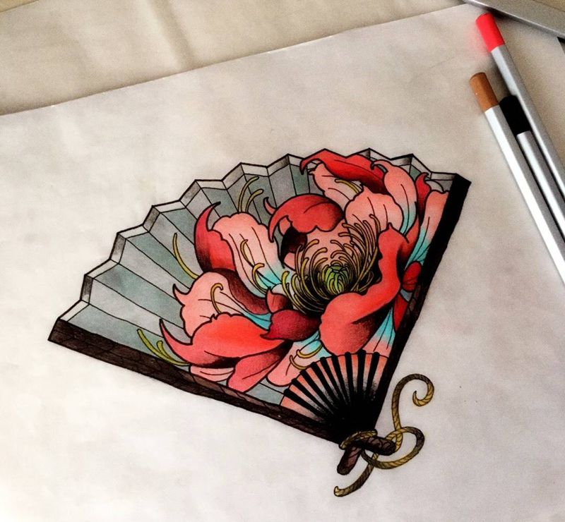 记号--达奇，原创手稿！喜欢的呼叫我[愉快]纹身图片