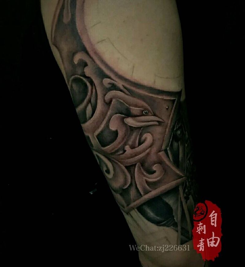 机械臂纹身图片