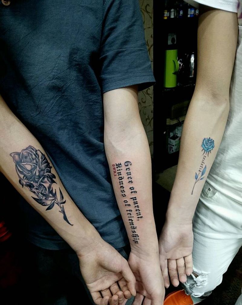 三人行!纹身图片