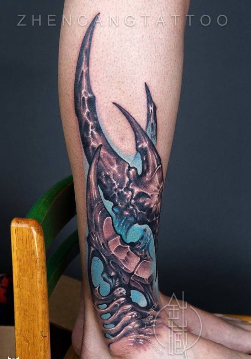 针藏刺青纹身作品纹身图片