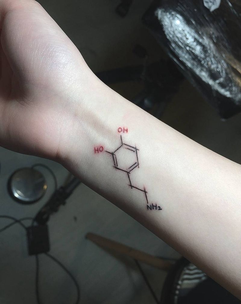 多巴胺图形纹身图片_成品手部清新几何纹身图案