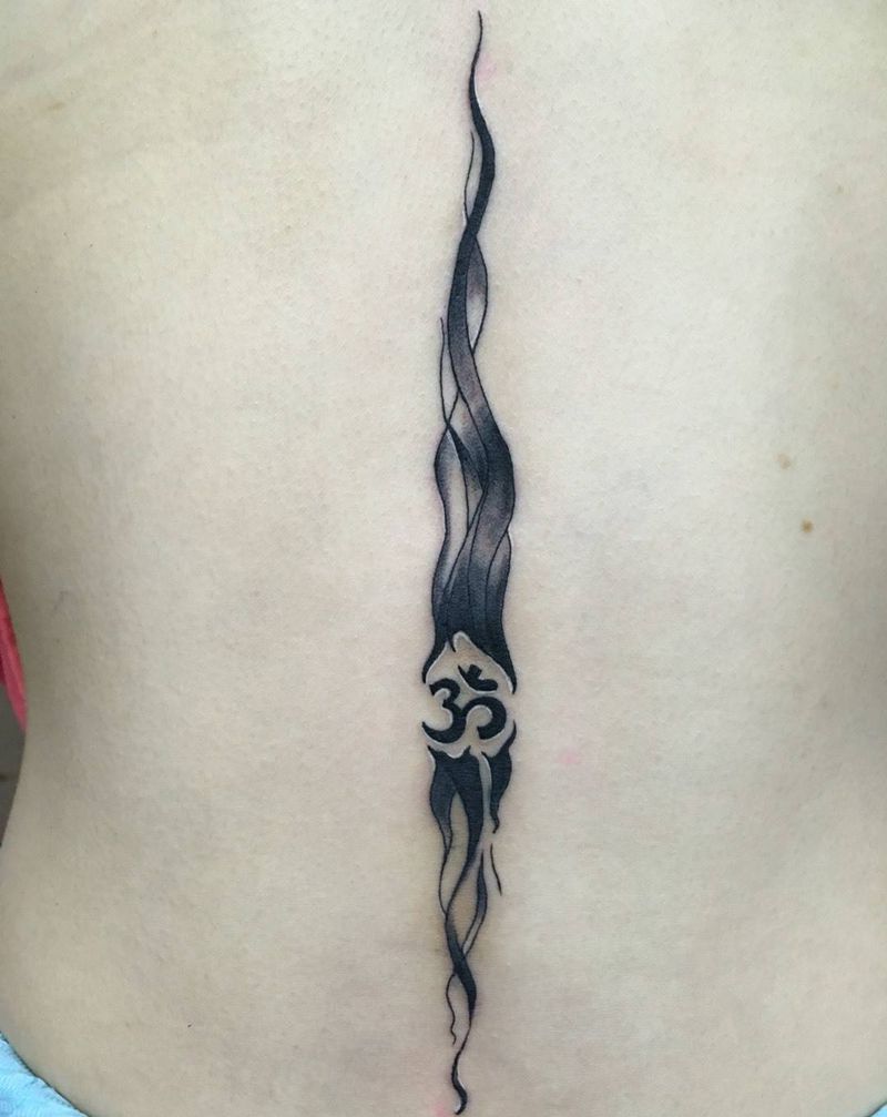 这算A几腰啊！记号达奇原小遮盖！纹身图片