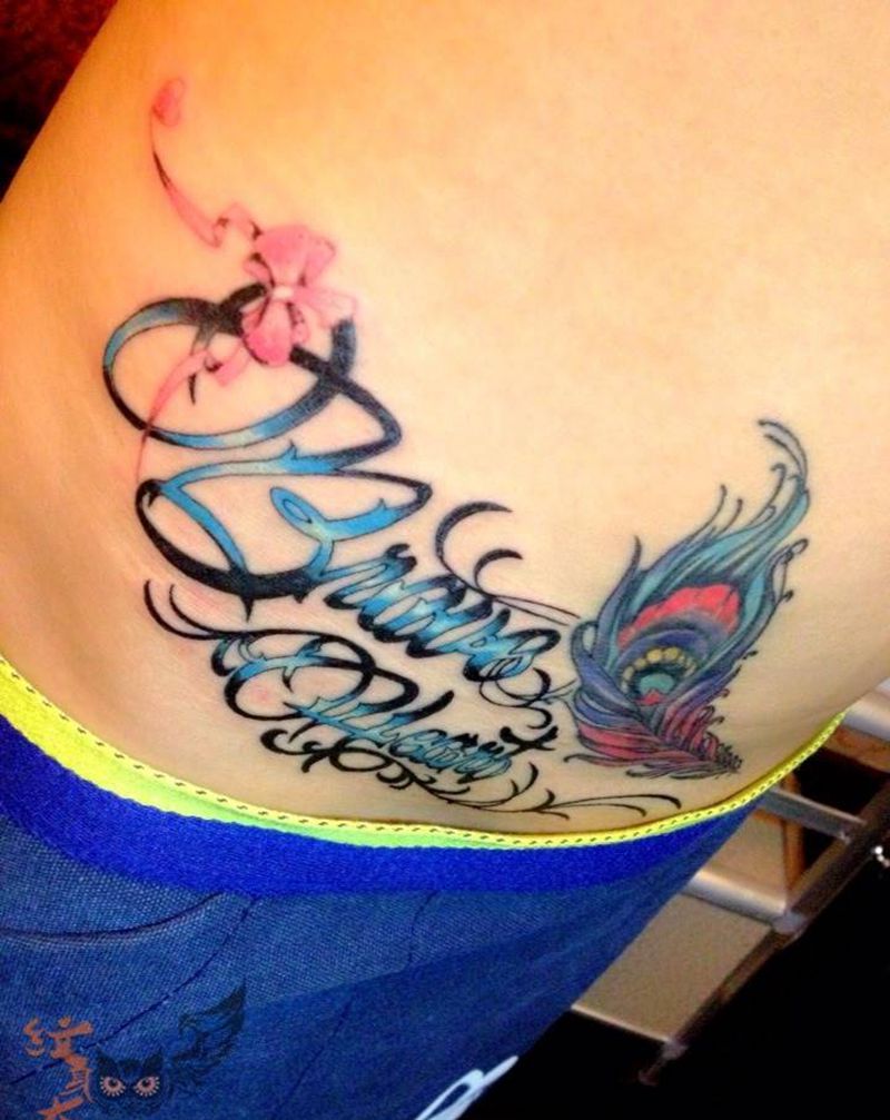 阑尾炎疤痕遮盖纹身图片