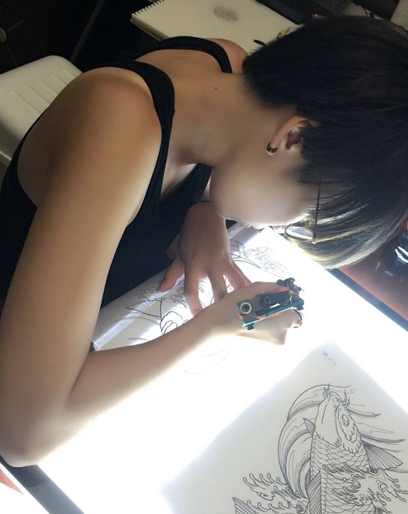 美女摄影师第二十天的学习成果！[呲牙]纹身图片