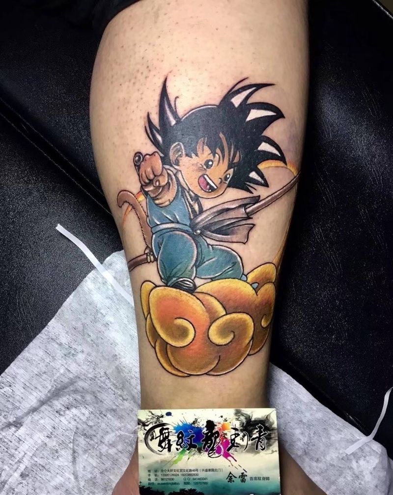 七龙珠纹身图片_手部Old School纹身图案