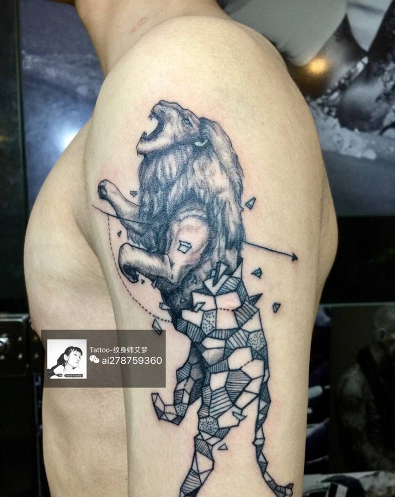 星座狮子纹身图片