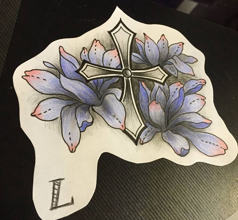 手稿 兰纹身图片_手稿手臂清新原创纹身图案