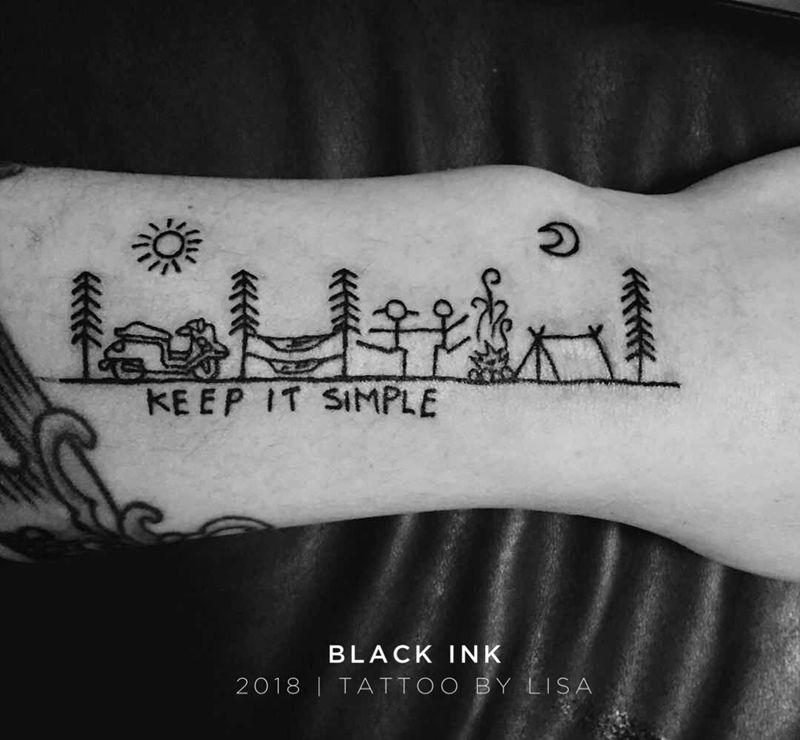 小图纹身图片_成品手臂手部欧美清新图腾原创纹身图案