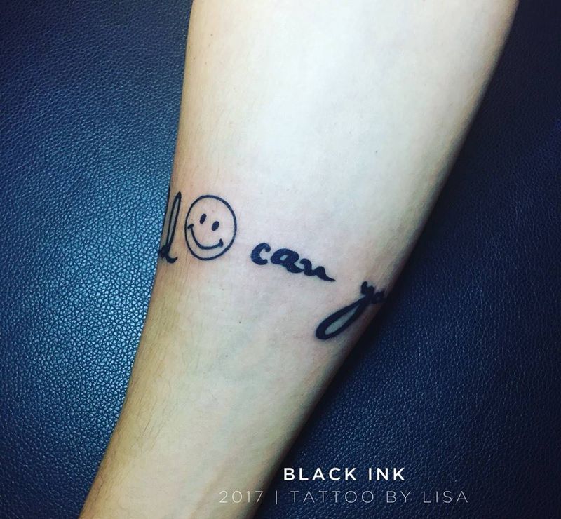 文字手环纹身图片_成品手臂欧美字符原创纹身图案