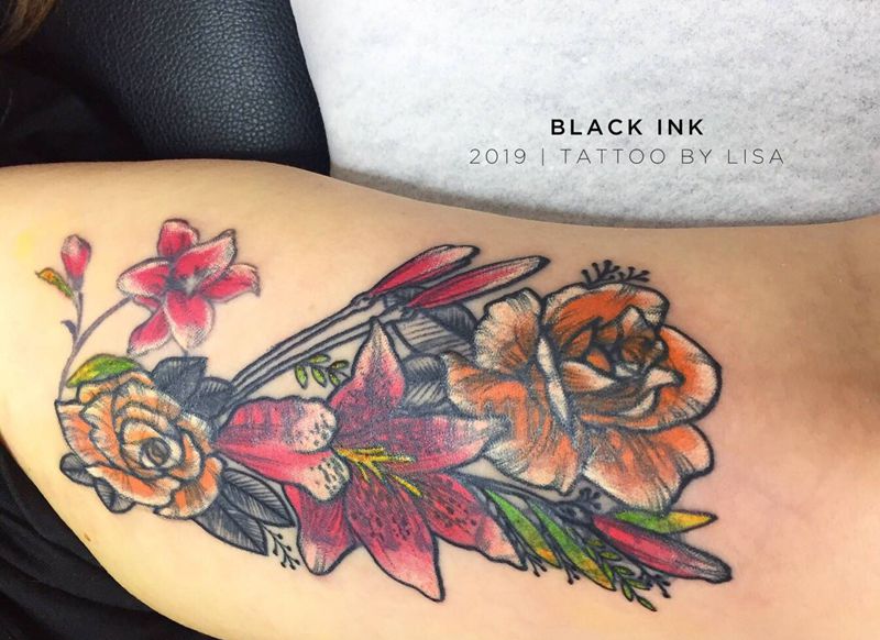 遮盖纹身图片_手臂New School纹身图案