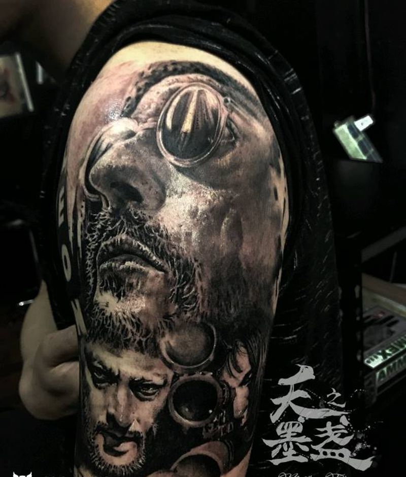 杀手里昂纹身图片