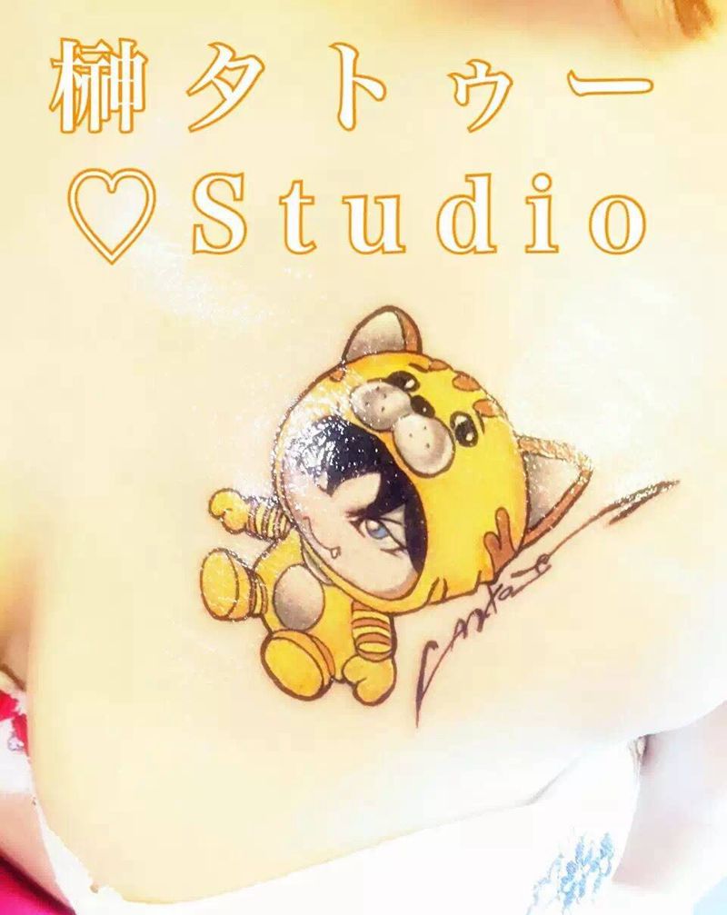 GACKT纹身图片_成品胸部欧美原创人物纹身图案