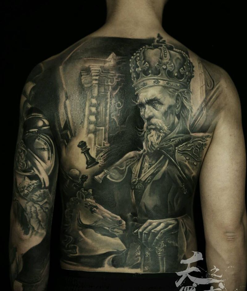 帝王权术纹身图片