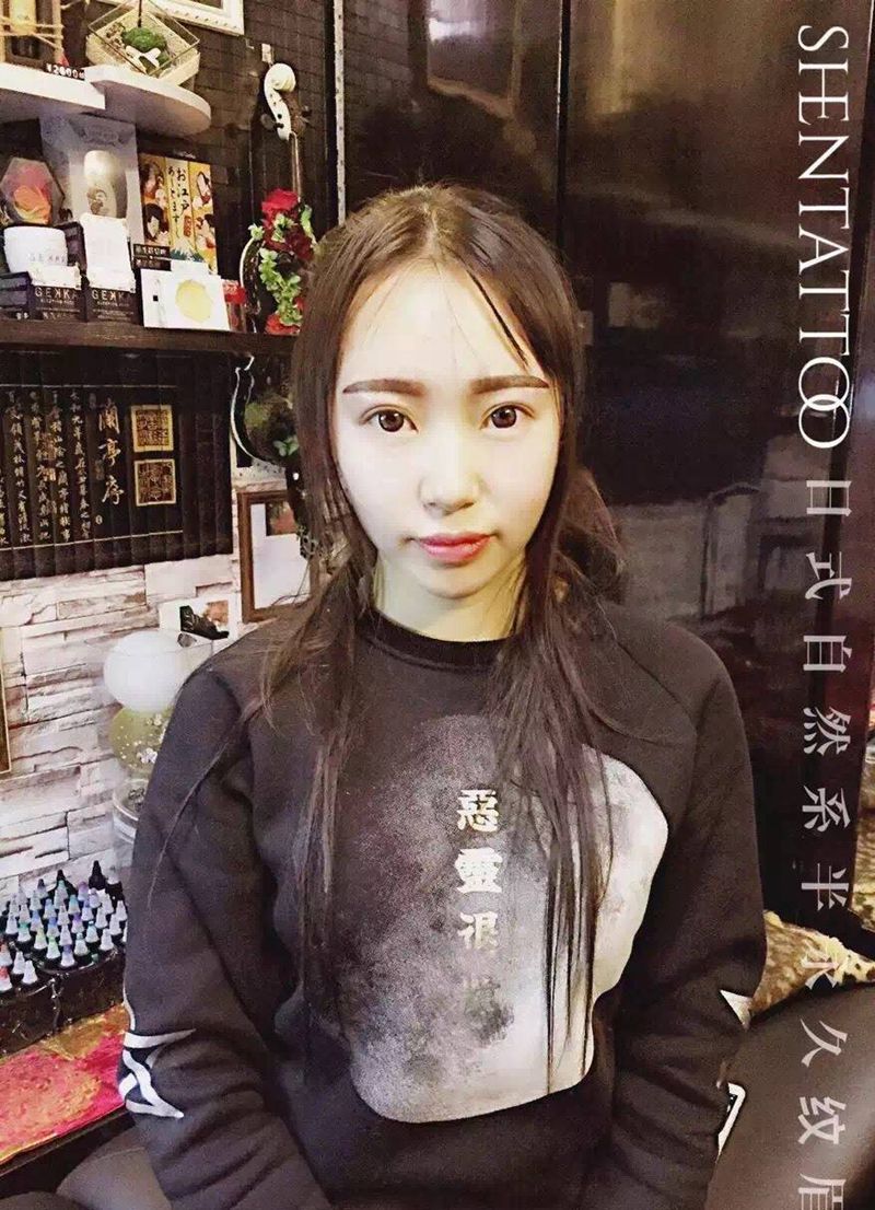 日式自然系眉 +眉型设计纹身图片_成品原创人物纹身图案