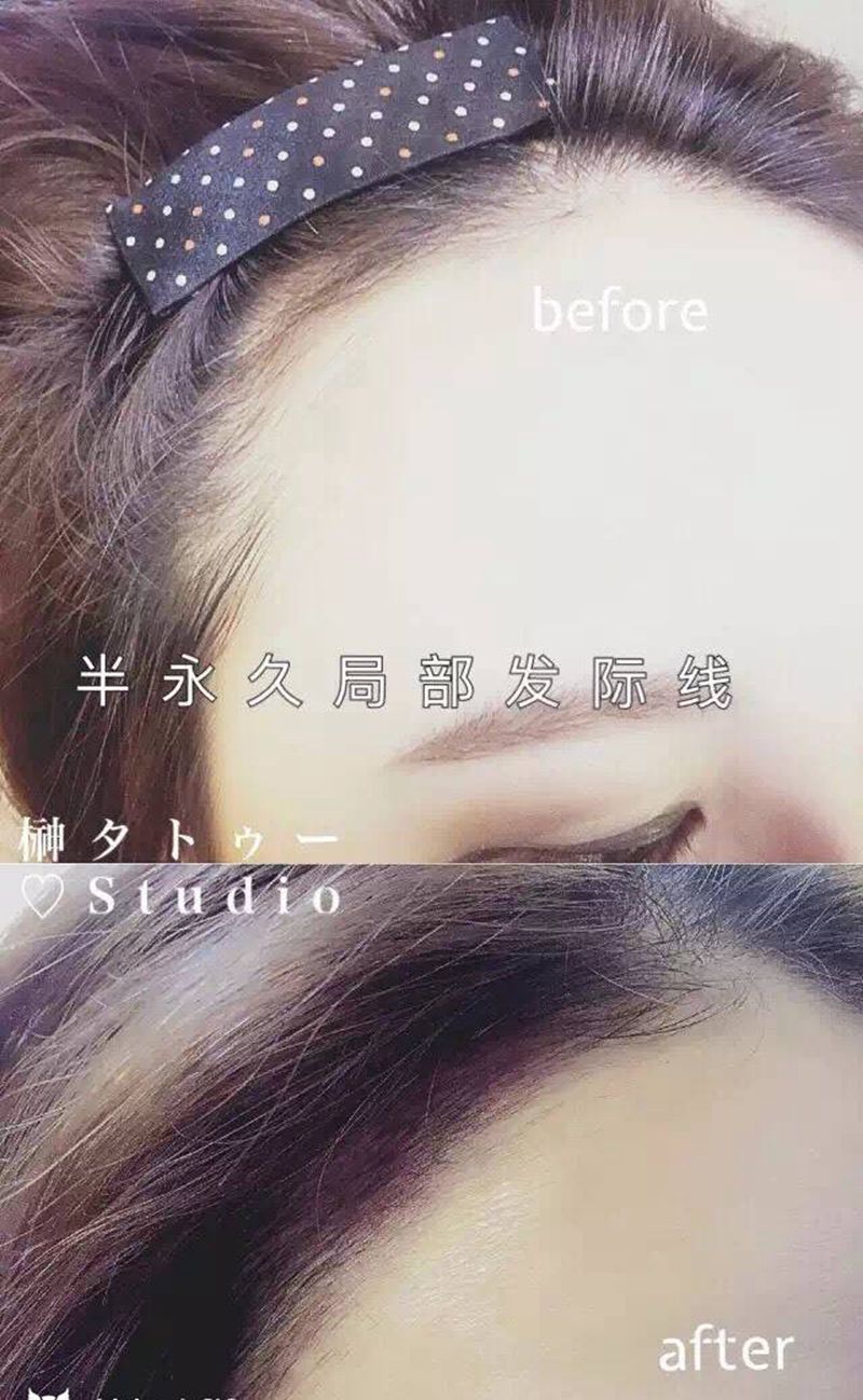 手工发际线纹身图片_成品人物纹身图案