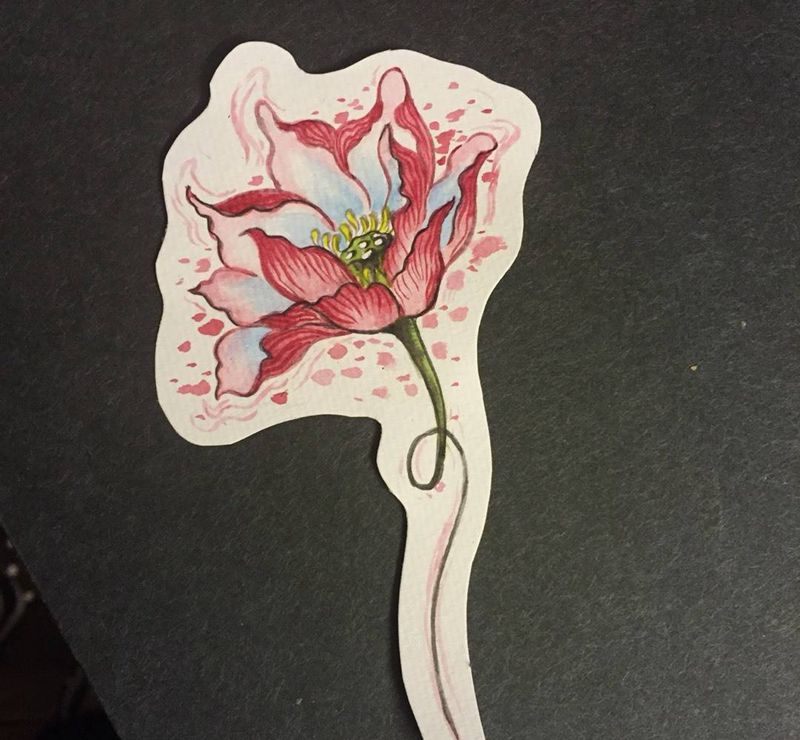 定制手稿纹身图片_手稿腿部清新原创纹身图案