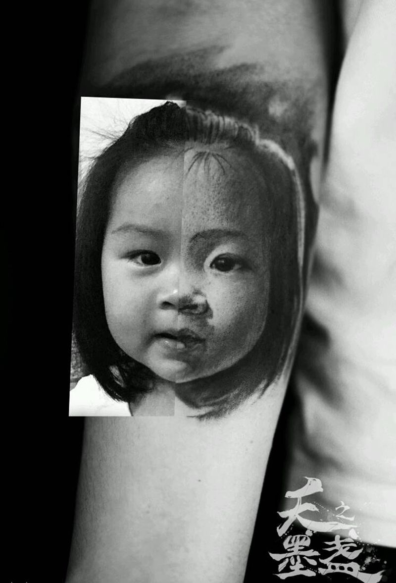 儿童肖像2纹身图片