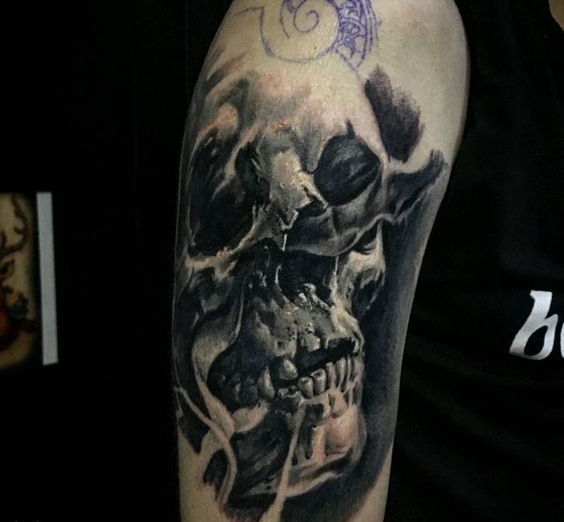 骷髅纹身图片