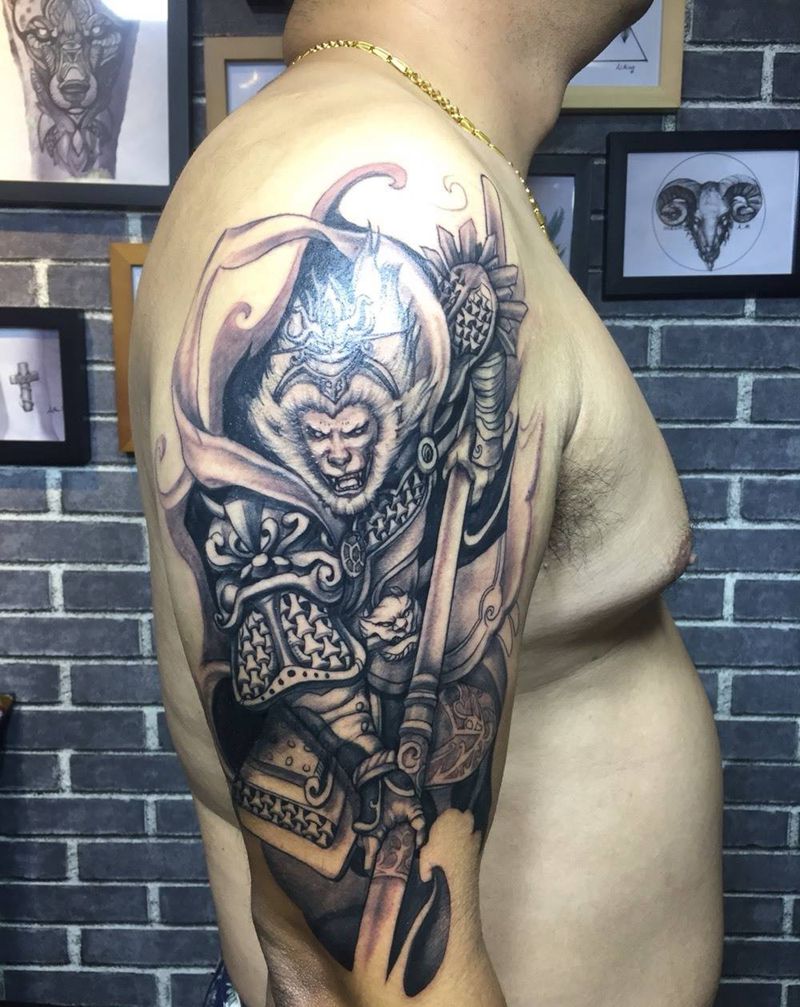 斗战圣佛纹身图片