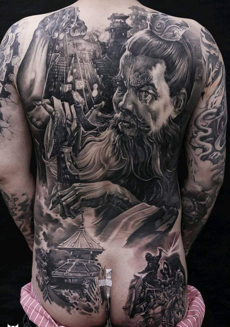 挟天子令诸侯纹身图片