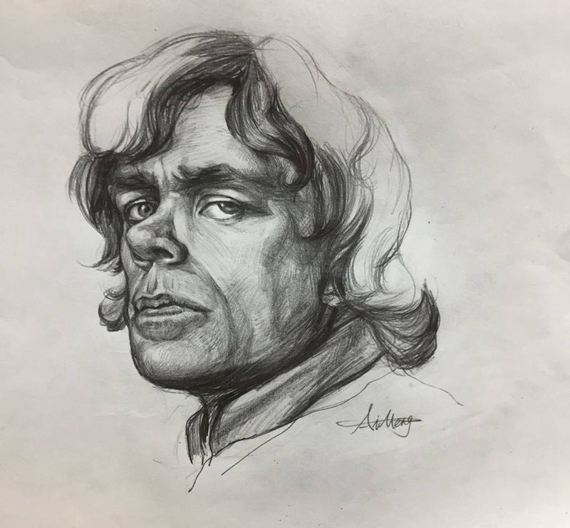 勇敢的小恶魔纹身图片_手稿写实欧美人物纹身图案