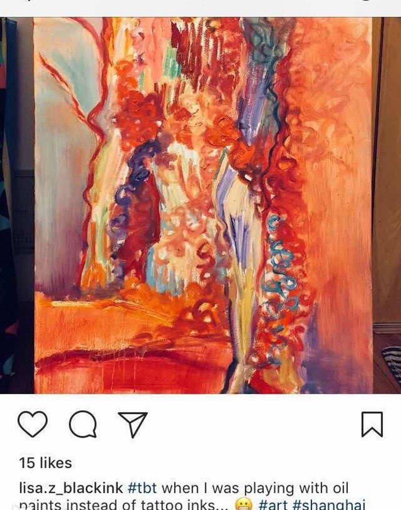 油画作品纹身图片_手稿插画原创纹身图案