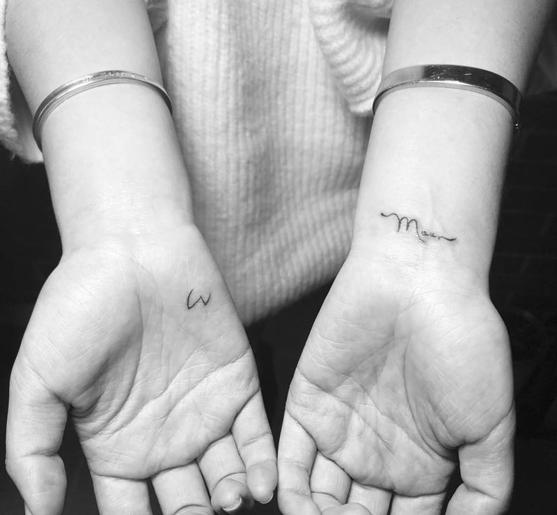 小纹身图片_成品手臂清新几何纹身图案