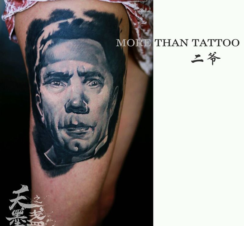 廊坊展会欧美现场组纹身图片