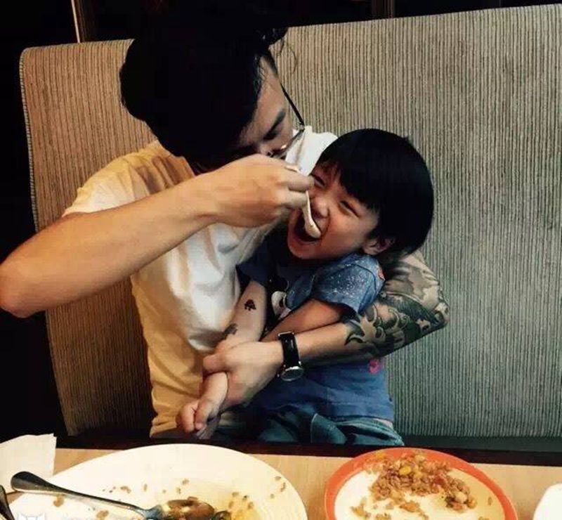 奶爸买家秀纹身图片_成品手臂欧美原创纹身图案