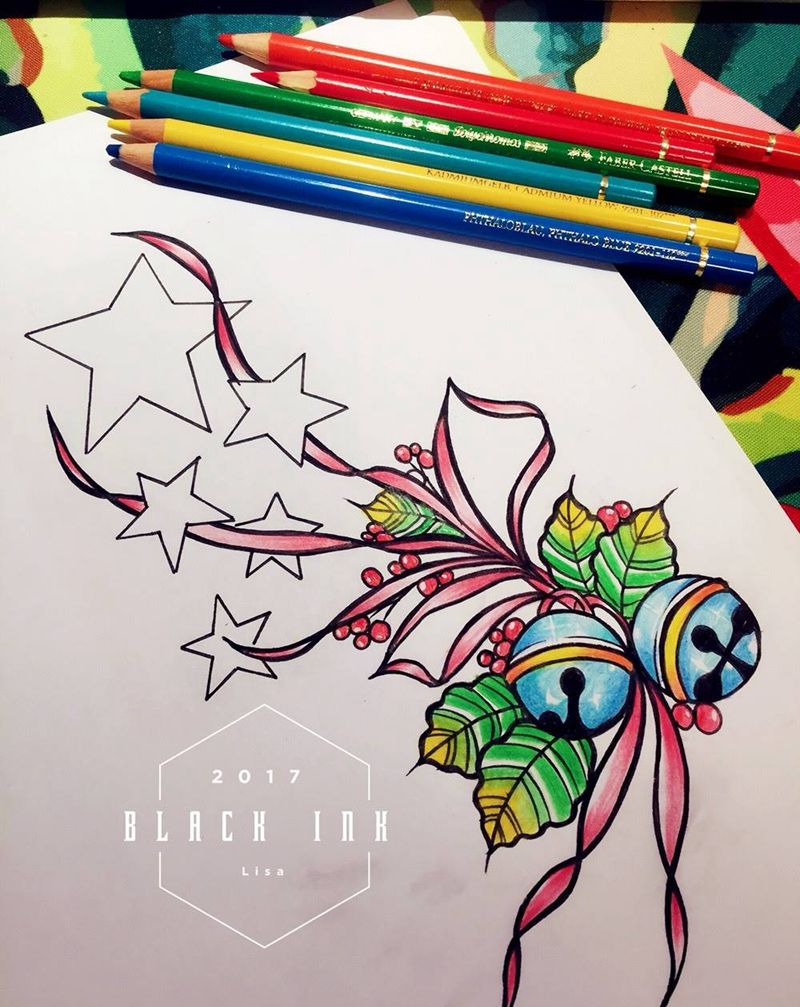 客订老图修改手稿纹身图片_手稿手臂欧美清新原创静物植物纹身图案