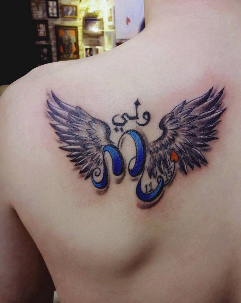 爱纹身图片_成品背部欧美原创图腾纹身图案