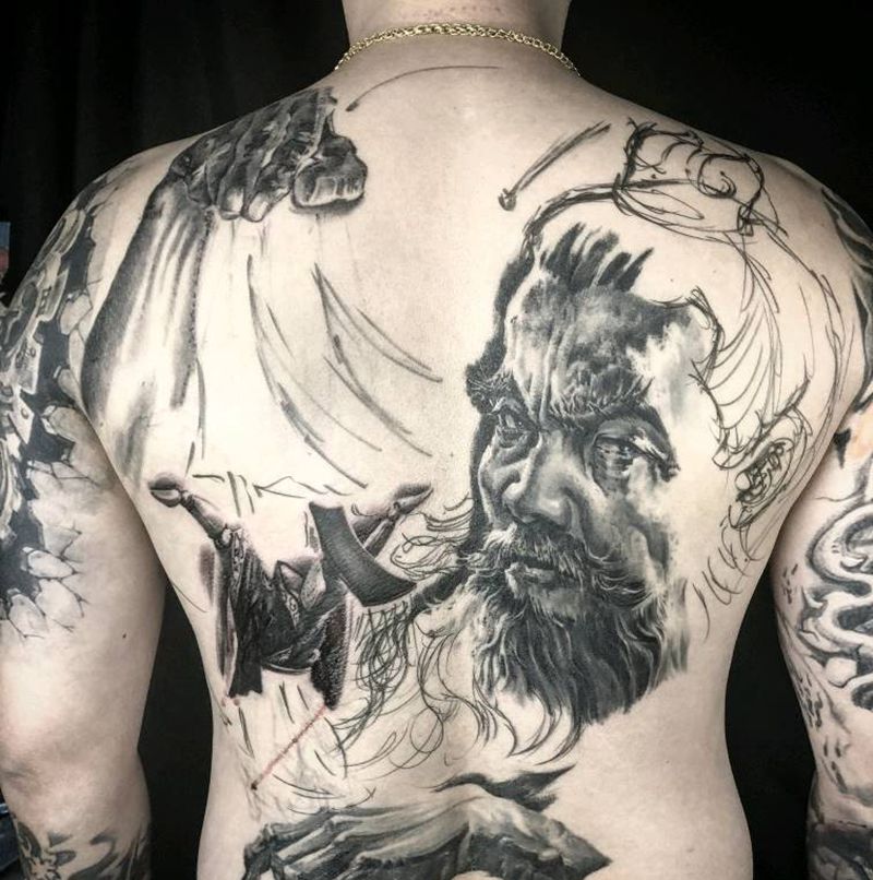 挟天子令诸侯纹身图片