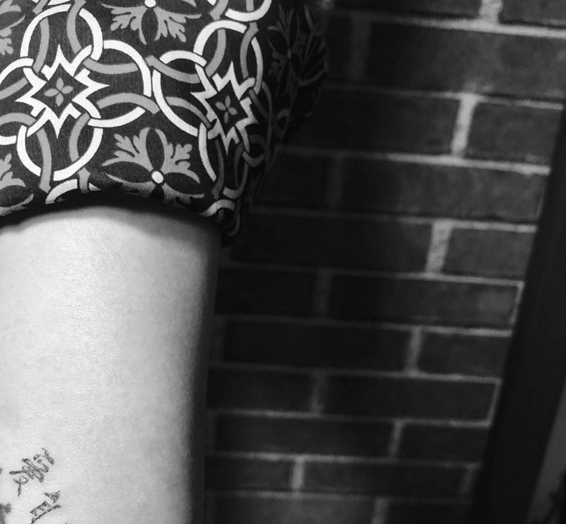 爱纹身图片_成品手臂清新字符纹身图案