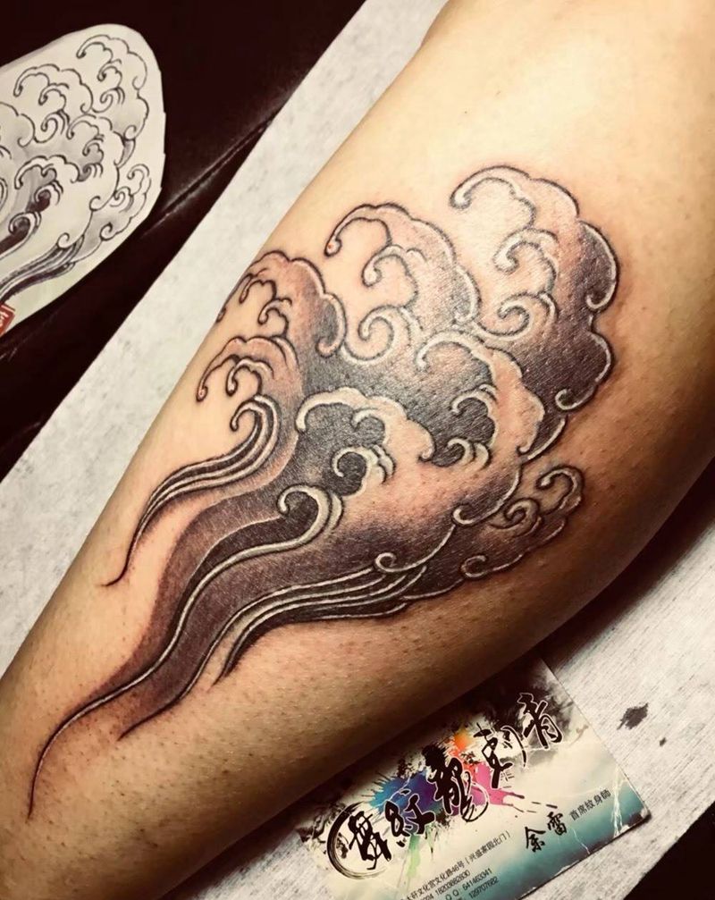 浪花纹身图片_成品手部传统贴纸纹身图案