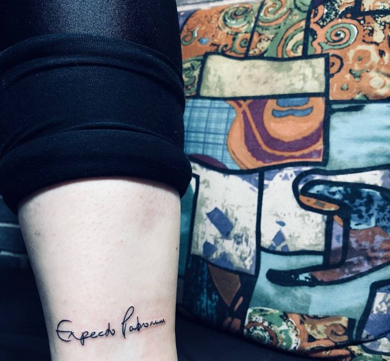 小英文纹身图片_成品脚部清新欧美字符纹身图案