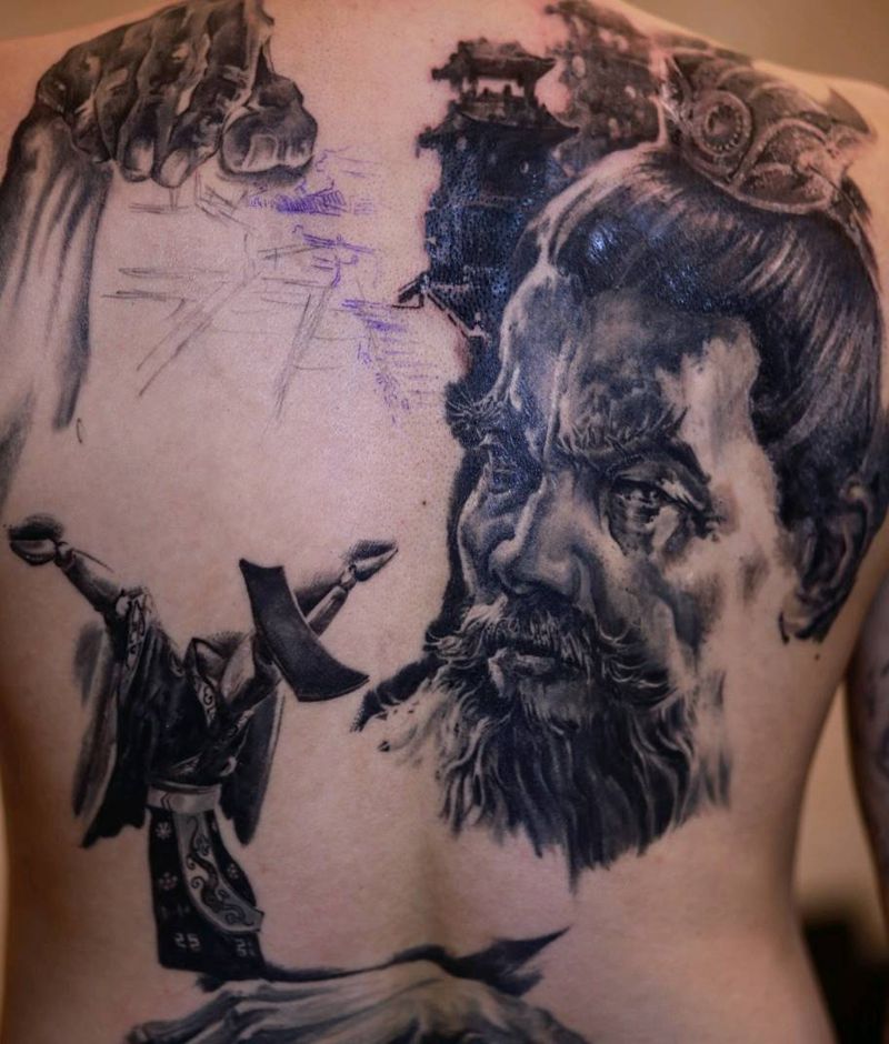 挟天子令诸侯纹身图片