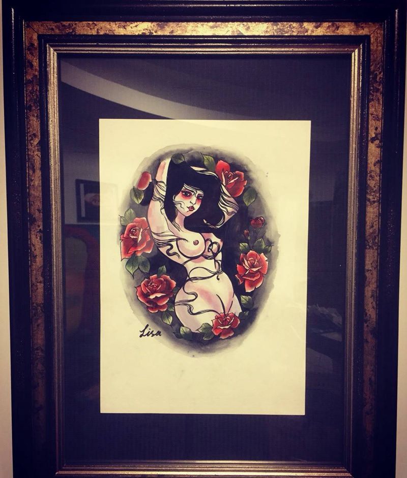 手稿纹身图片_手稿肩部背部手臂臀部欧美人物原创纹身图案