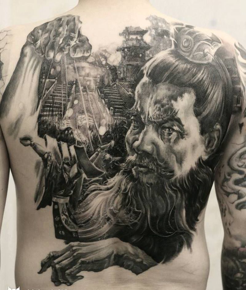 挟天子令诸侯纹身图片